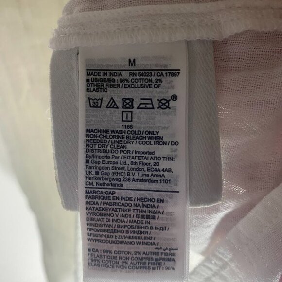 Gap Split Neck Metallic Striped Sleeveless Blouse - Picture 4 of 4